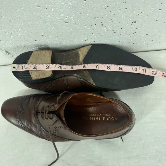 Wolf & Shepherd Men’s size 11 Brown Leather Oxford Shoes - Picture 14 of 16